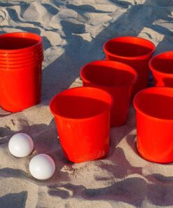 Yard Games Giant Yard Pong with Durable Buckets and Balls Including High Strength Carrying Case 1 Pack 15 81ZrDViTBTL