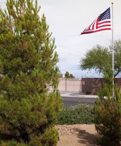 VSVO American Flag 3x5 ft – Heavy Duty 300GSM Tough Spun Polyester Embroidered US Flag for Outdoor/Outside. Sewn Stripes - Brass Grommets USA Flags 29 81Zs0R8JeDL