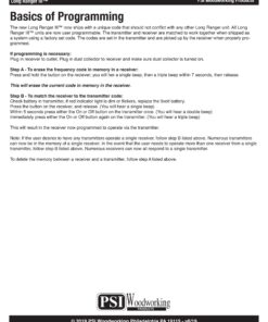 PSI Woodworking LR110-3 Long Ranger III 110V Remote Dust Collector Starter Switch 110 volt 11 81ZtQ6Uj0AL