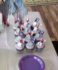 Snowflake Cupcake Rings - Set of 24 23 81Zts3DS5xL