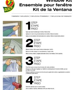 Duck Brand Indoor 10-Window Shrink Film Insulator Kit, 62-Inch x 420-Inch, 286216 10 windows 25 81ZuGsGqG2L