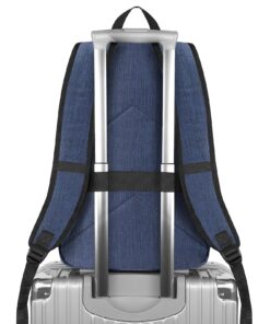 Mancro Laptop Backpack, 15.6 inch Business Backpack Water Resistant Laptops Backpack for Men Women Travel Backpack with USB Charging Port(Blue, 15.6 inch) Blue 46 81ZveD6 MGL