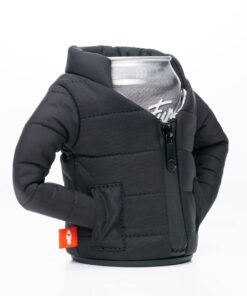 Puffin - The Puffy Jacket - Insulated 12 oz Can Cooler I Beer Bottle & Soda Can Insulator, Keep Drinks and Beverages Cold - Black 6 81ZwDVaL3CL