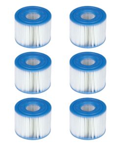Intex 29001000000 B01DEMGBAI Intex-29001E PureSpa Type S1 Easy Set Pool Filter Cartridges, (6 Fil, 1-Pack, Blue
