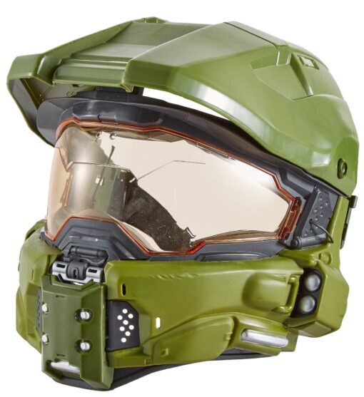 HALO Master Chief Tactical Helmet with GoPro Platform, Role-play action with 17 authentic game sounds (including theme song), Great Gift for Fans and Collectors