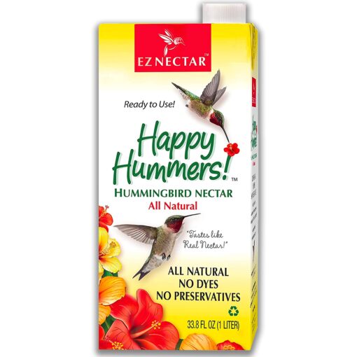 EZNectar Happy Hummers! Clear Ready-To-Use Hummingbird Nectar, 33.8 oz