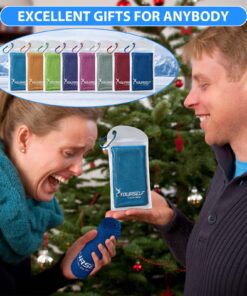 SYOURSELF Cooling Towel, Cooling Towels for Neck,40" x 12"Ice Towel for Instant Cooling Relief, Soft Breathable Chilly Towel, Perfect Yoga, Golf, Sports, Gym, Workout, Athletes Towel (1PC-Blue) Blue 23 81Zy9oYHOqL 1