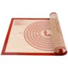 Non-slip Pastry Mat Extra Large with Measurements 28''By 20'' for Silicone Baking/ Counter Mat, Dough Rolling Mat,Oven Liner,Fondant/Pie Crust Mat By Folksy Super Kitchen Red 20×28 20 81ZyKwpJxAL