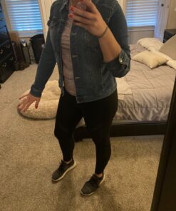 Wrangler Authentics Women's Stretch Denim Jacket Large Blue 33 81ZysytshaL