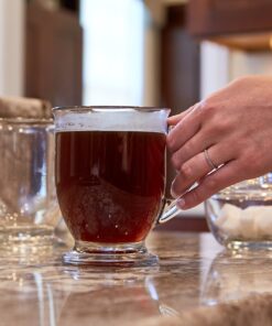 Anchor Hocking 16-oz Café Glass Coffee Mugs, Clear, Set of 6 20 81ZzQ6 10DL