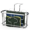 Simple Houseware Kitchen Sink Caddy Organizer for Brush Sponge Holder, Chrome 33 81ZzxCjZXDL