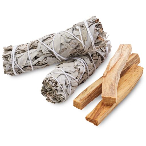 JL Local Smudge Kit Refill - White Sage & Palo Santo for Smudging, Healing, Smoke Cleansing, Meditating & Incense (Sage & Palo Refill) Sage & Palo Refill