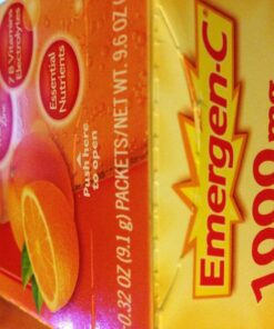 Emergen-C 1000mg Vitamin C Powder for Daily Immune Support Caffeine Free Vitamin C Supplements with Zinc and Manganese, B Vitamins and Electrolytes, Super Orange Flavor - 30 Count 30 Count (Pack of 1) 36 81a q2oE3fL