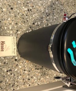 Coffee Gator Stainless Steel Canister - Large 22oz, Silver Coffee Grounds and Beans Container with Date-Tracker, CO2-Release Valve, and Measuring Scoop - Ideal Coffee Lovers Gifts for Her Gray with Green 54 81a0FBsS02L