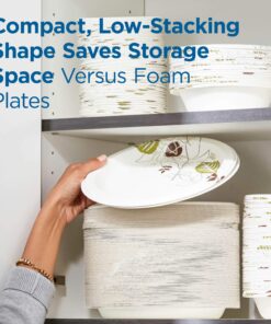 Dixie Ultra 12 oz. Heavy-Weight Paper Bowls by GP PRO (Georgia-Pacific); Pathways; SXB12WS (CASE); 500 Count (125 Bowls Per Pack; 4 Packs Per Case) Pathways Design 500 ct 15 81a1SZ01evL 1