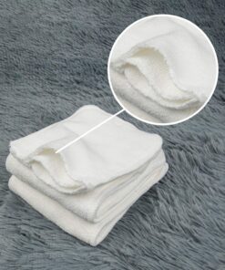 ALVABABY 12pcs Microfiber Inserts,Soft Cloth Diaper Liner,3-Layer Absorbent Inserts,Reusable Rayon Liners for Baby Cloth Diapers 12T 01 Microfiber Inserts 10 81a1dvUHaYL