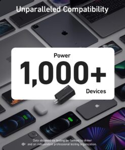 Anker USB C Charger, Anker GaNPrime 65W, 3-Port Fast Compact Foldable Wall Charger for MacBook Pro/Air, iPad Pro, Galaxy S22/S21, HP Spectre, Note 20/10+, iPhone 14/Pro, Pixel, and More Phantom Black 49 81a2EQ6tmgL