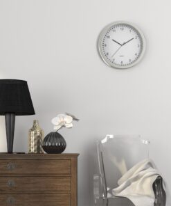 Clock Safe:10-Inch Battery-Operated Analog Clock with Hidden Wall Safe for Jewelry, Cash, Valuables, and More by Trademark Home (Silver) 28 81a2Wj6LEL