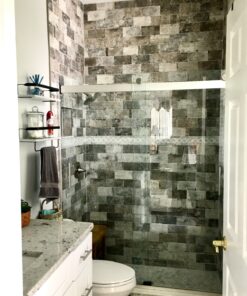 Cosmas 25 Pack 305-030SN Satin Nickel Cabinet Hardware Euro Style Bar Handle Pull - 3" Inch (76mm) Hole Centers, 5-3/8" Overall Length, 1/2" Inch Bar Diameter 31 81a2ia2X7KL