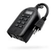 myTouchSmart Indoor and Outdoor Digital Timer, Plug-In, Two Grounded Outlets, Weather Resistant, Presets/ Custom Countdown, Ideal for String Lights, Christmas Lights, 26898 Digital 2 Grounded Outlet 1 Pack Black 22 81a2mepXtS
