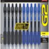 PILOT G2 Premium Fine Point Gel Ink Pen, 0.7 mm, Refillable & Retractable Rolling Ball, 5 Black and 5 Blue pens (Bulk pack of 10 Pens) (14784)