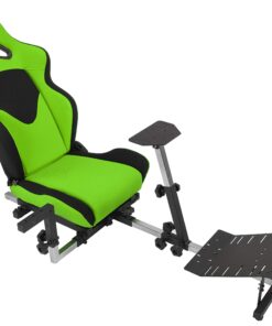 OpenWheeler GEN3 Racing Wheel Stand Cockpit Green on Black | Fits All Logitech G923 | G29 | G920 | Thrustmaster | Fanatec Wheels | Compatible with Xbox One, PS4, PC Platforms 16 81a3vIPK84L