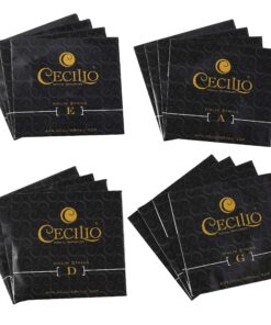 Alternative view of Cecilio 4 Packs of Stainless Steel Violin Strings 4/4 Full Set with E, A, D, G Strings for Electric and Acoustic Violins - Reliable and Affordable Replacement for your Fiddle