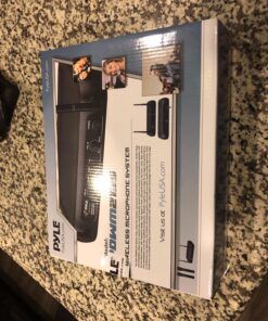 Pyle Channel Microphone System-VHF Fixed Dual Frequency Wireless Set with 2 Handheld Dynamic Transmitter Mics, Receiver Base-for PA, Karaoke, Dj Party (PDWM2135) , Black 38 81a6I6CZjEL