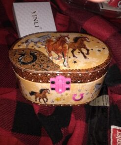 Hot Focus Dashing Horse Oval Shaped Musical Jewelry Box 19 81a7IFJaNNL