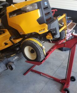 MoJack EZ Max - Riding Lawn Mower Lift, 450lb Lifting Capacity, Fits Most Residential & ZTR Mowers, Space-Saving Folding, Ideal for Mower Maintenance & Repair, Red 1 35 81a7eInxBiL