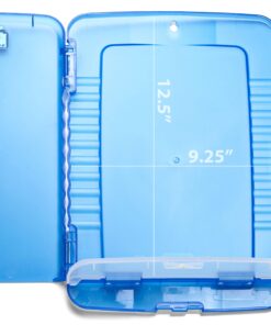 Officemate OIC Slim Clipboard Storage Box Blue 35 81a8hsS GvL