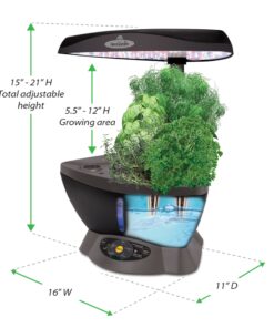 AeroGarden Classic 6 with Gourmet Herb Seed Pod Kit 38 81aAT YAWKL