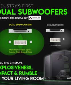 Nakamichi Shockwafe Ultra 9.2.4 Channel 1000W Dolby Atmos/DTS:X Soundbar with Dual 10" Subwoofers (Wireless) & 4 Rear Surround Speakers. Enjoy Plug and Play Explosive Bass & High End Cinema Ultra 9.2 DTS-X/Atmos 40 81aBLAf3sJL 1