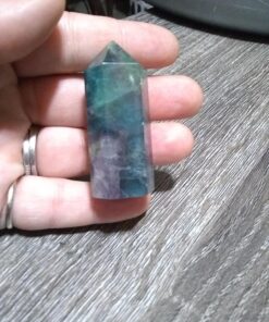 Rockcloud Flourite Healing Crystal Point Faceted Prism Wand Carved Reiki Stone Figurine 3-flourite(1.2-2") 17 81aCX0RnRNL