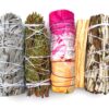 MAMA WUNDERBAR Smudge Kit - White Sage, Cedar, Flower Sage, Yerba Santa, Palo Santo. Home Cleansing, Blessing, Manifesting, Love