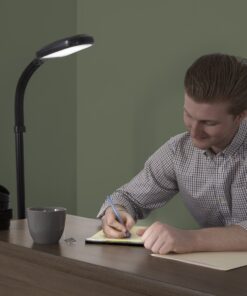 Lavish Home (72-1515) 5 Feet Sunlight Floor Lamp With Adjustable Gooseneck - Dimmer Black 16 81aDAXZJ0L