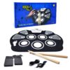 Rock And Roll It – Drum. Roll Up Portable Drum Set for Kids & Adults. Drum Practice Pad Kit for Beginners. Electronic Silicone Drum Practice Pad | Pedals | Drum Sticks 25 81aEWOt1TPL