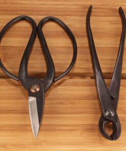 BambooMN Bonsai Basics Set - 8" Concave Cutter, 7" Heavy Duty Shear - 1 Set Concave Cutter & Heavy Duty Shear Set 11 81aEf9wPfyL 1
