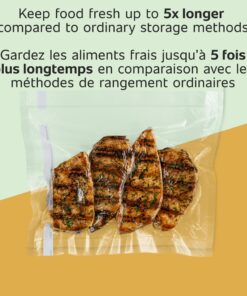 Alternative view of FoodSaver Vacuum Sealer Bags, Rolls for Custom Fit Airtight Food Storage and Sous Vide, 8" (2 Pack) and 11" (3 Pack) Multipack (Packaging May Vary)