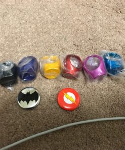 Green Lantern Blackest Night / Brightest Day Set of 9 Power Rings White/Red/Orange/Yellow/Green/Blue/Indigo/Violet/Black by DC Comics 33 81aGvD8OKAL