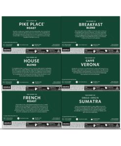 Starbucks K-Cup Coffee Pods—Medium & Dark Roast Variety Pack for Keurig Brewers—100% Arabica—6 boxes (60 pods total) 10 Count (Pack of 6) 24 81aJFbp4IlL