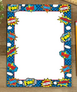 Teacher Created Resources Superhero Computer Paper (5629) 8.5 inches X 11 inches 9 81aJQzTiL