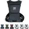 FITLY Minimalist Running Pack For Men & Women - Lightweight Running Vest Phone Holder, Storage, Thoracic Belt - Carry Personal Items - Running Backpack for Sub45 Runs, Hikes - (Classy Black) M-L-XL Classy Black 13 81aJeobZwAL