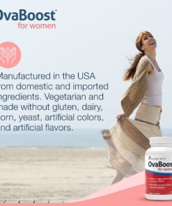 Fairhaven Health Ovaboost with Myo-Inositol, Folate, CoQ10, and Vitamins - Womens Ovulation & Egg Quality - Natural Fertility Supplement (120 Capsules) 27 81aLMM4L6aS