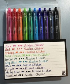 Pilot, FriXion Clicker Erasable Gel Pens, Fine Point 0.7 mm, Pack of 10, Assorted Colors 10 Count (Pack of 1) 32 81aMyez8BfL