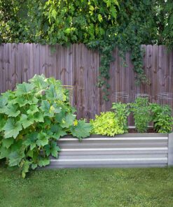 Galvanized Raised Garden Beds for Vegetables Metal Planter Boxes Outdoor Flower Bed Kit Steel Patio 4x3x1FT 4' x 3' x 1' Galvanized 14 81aNw3KRl5L