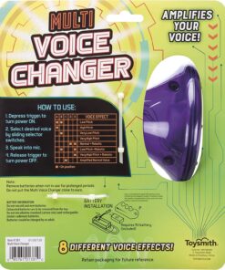 Toysmith Tech Gear Multi Voice Changer, Amplifies Voice With 8 Different Voice Effects, For Boys & Girls Ages 5+, Colors vary 19 81aOEMTsAZL