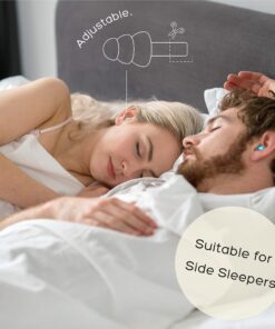 ANBOW Soft Ear Plugs for Sleeping Noise Cancelling. Ear Plugs for Swimming, Concerts, Travel, Work, Snoring & Concentration. Reusable Silicone Earplugs with Adjustable Size. 3 Pairs + Travel Pouch Light Blue 22 81aOWIcDMmL