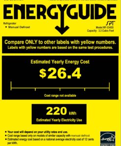 SPT RF-334SS 3.3 cu.ft. Compact Refrigerator in Stainless Steel - Energy Star 6 81aOXCwYVXL