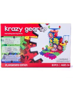 Krazy Gears Gear Building Toy Set - Interlocking Learning Blocks - Motorized Spinning Gears - 81 Piece Playground Edition 15 81aRRrsvWpL